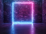 Dark Brick Wall With Colorful Light Backdrop For Studio Photography IBD-24431