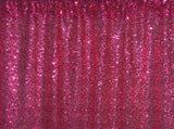 Deep Pink Sequins Backdrop Sequin Fabric Mermaid Sequin Fabric IBD-24142 (With Pocket)
