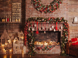 Christmas Decorations Wall Background Photography Backdrops IBD-19186