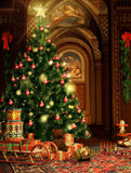 Dream Christmas Tree And Toy Background Christmas Backdrop Baby And Kid Backdrops IBD-P19193