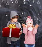 Christmas Blackboard Background Photography Backdrops for Children IBD-19238 - iBACKDROP