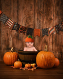 Festival Backdrops Halloween Backdrops Wood and Flag Background Children Background IBD-P19029