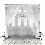 Scenic Backdrops Door Window Background Curtains Backdrops gc-2086-1