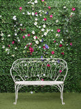 Green Wood And Flower Backdrop For Valentine Photography Background IBD-24350