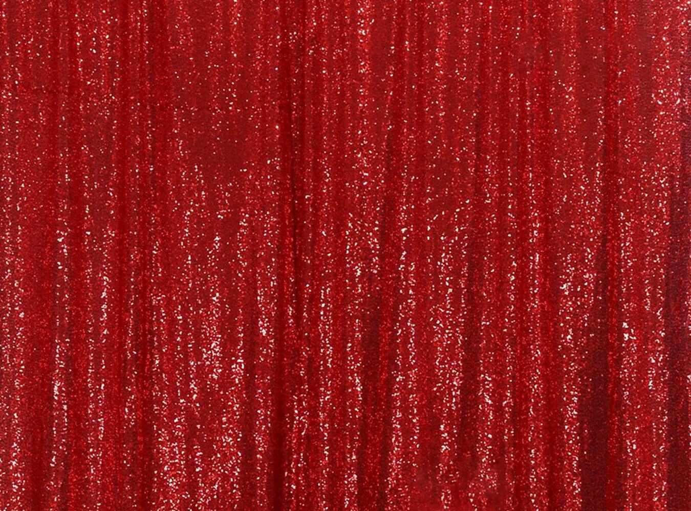 Red Sequins Backdrop Sequin Fabric Mermaid Sequin Fabric IBD-24148 (With  Pocket) - 6.5'Wx5'H(2x1.5m)