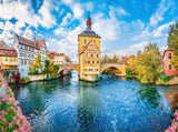 Small Town Vintage Architecture Backdrop For Backdground  IBD-24423