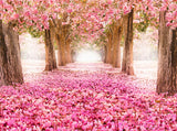 Valentine Pink Flower Tree Backdrop IBD-24348